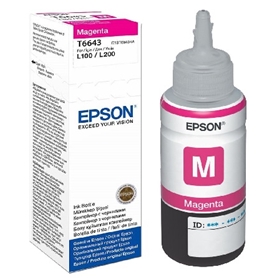 Mực in Epson T6643 Magenta Ink Bottle (C13T664300) Mực Epson L100.L110,L120,L200,L210,L220,L300,L310,L350, L355,L360,L365.L445,L550.L555.L565,L655,L1300