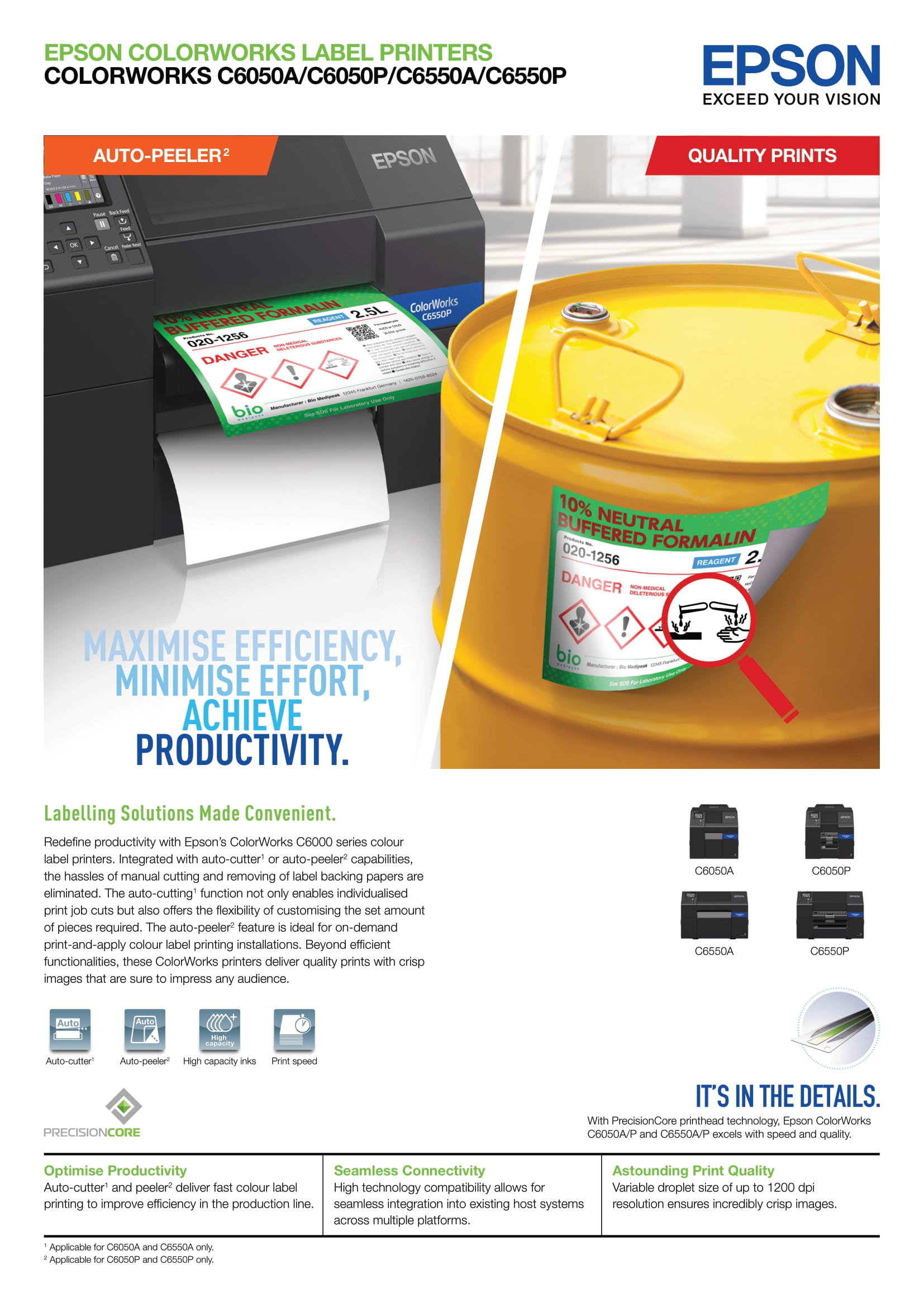Epson Colorworks Label Printers FA3-HR. Đại lý phân phối ủy quyền máy in Epson chính hãng tại Việt Nam