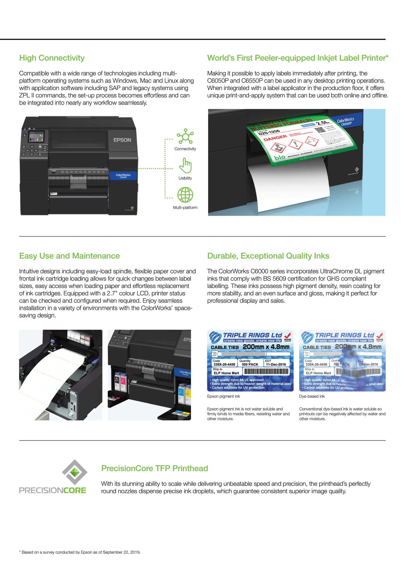 Epson Colorworks Label Printers FA3-HR 3