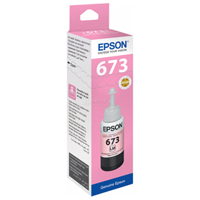 Mực in Epson T673 Light Magenta Ink Bottle (C13T673600)  Mực Epson L800, L810,L805, L850. L1800