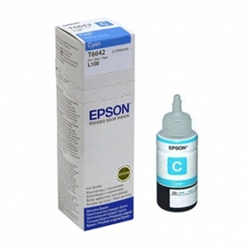 Mực in Epson T6642 Cyan Ink Bottle (C13T664200) Mực Epson L100.L110,L120,L200,L210,L220,L300,L310,L350, L355,L360,L365.L445,L550.L555.L565,L655,L1300